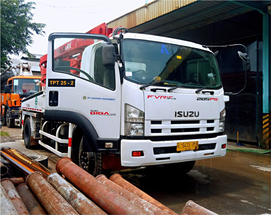 Indonesia concrete pump truck project case3